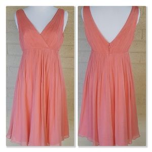 J.Crew Brigitte Crinkle Silk Chiffon Dress